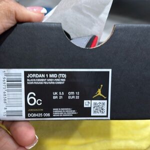 Black/cement grey fire red jordans